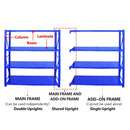 Multi-Layer Cargo Storage Shelf Warehouse Shelving Unit Heavy Duty Metal Rack