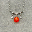 Sterling Silver Zodiac Aroma Necklace - Libra Sep - Oct | Perfect Birthday Gift | Energy & Healing | Diffuse on the go