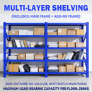 Multi-Layer Cargo Storage Shelf Warehouse Shelving Unit Heavy Duty Metal Rack