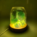 AURORA 2 Crystal Light | Essential Oil Diffusing | Natural Quartz 500g | Amethyst / Green Calcite