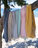 CRYSTAL Beach Towel, Turkish Hammam Towel, Spa & Sauna Towel - Mint-4