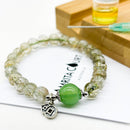 Sterling Silver Crystal Aroma Bracelet - Ghost Phantom Quartz | Energy & Healing | Diffuser Jewellery | Unique Gift