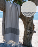 ZAYA Hammam Towel, Beach Towel, Pestemal - Grey-0