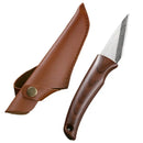 Cuchillo de injerto profesional | Mango de madera + funda de cuero
