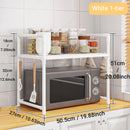 Estante para Microondas de Metal Resistente al Óxido – Organizador Cocina Encimera