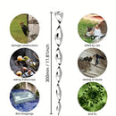 Espirales Repelentes de Aves Reflectantes x20 – Colgantes para Jardín y Patio