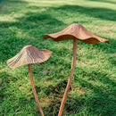 Setas oxidadas de metal | Decoración rústica para jardín y Halloween