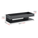 Estante esquinero aluminio 2/3 niveles | Organizador adhesivo para baño