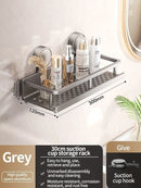 Estante de Baño con Ventosa Sin Taladro de Aluminio Organizador