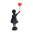 Banksy lanzador de flores | Figura de resina para interior