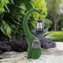 Estatua elefante solar LED | Resina para jardín | Luz cálida