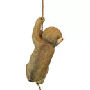 Bonita estatuilla de mono trepador de jardín, artesanías de resina hechas a mano, adorno colgante de mono, estatua de Animal resistente a la intemperie, Patio y balcón
