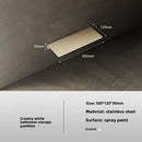 Estante de Baño Acero Inoxidable 304 Blanco Montaje en Pared