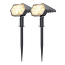 Luces solares 92 LED 2 en 1 | IP67 impermeable para jardín