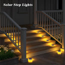 6 luces solares para piso | Azules IP68 anti-5 toneladas
