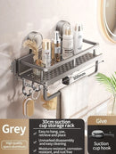 Estante de Baño con Ventosa Sin Taladro de Aluminio Organizador
