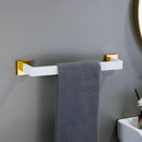 Juego de Accesorios de Baño Oro Blanco Acero Inoxidable 304