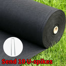Tela geotextil antimalezas 2x10m | 10 púas en U | PP