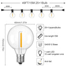 Guirnalda LED G40 Exterior | Impermeable Antigolpes | 220V