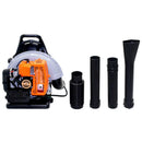 EB650 Mochila sopladora de hojas de Gas de dos tiempos de alta potencia para parque, eliminación de polvo de carretera deciduosa, soplador de nieve y viento