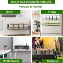 Estante Magnético para Especias de Cocina Metal Organizador Heladera
