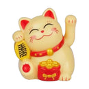 Gato de la suerte solar que saluda | Adorno maneki-neko para oficina