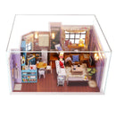 Kit miniatura departamento Mónica | Sujetalibros con luces para estantería