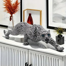 Escultura decorativa de leopardo creativa moderna de guepardo
