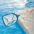 Red de limpieza para piscinas con palo metálico, red de recogida de hojas, herramienta de limpieza para piscinas y estanques de jardín