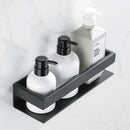 Estante esquinero aluminio 2/3 niveles | Organizador adhesivo para baño