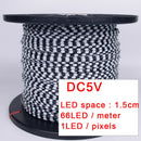Luces LED WS2811/2812 5V RGBIC | 3PIN cable negro direccionable