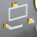 Juego de Accesorios de Baño Oro Blanco Acero Inoxidable 304