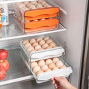 ispensador de huevos enrollable | Estante automático para heladera organizador