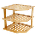 Estante bambú 3 niveles | Organizador de platos para cocina o gabinete