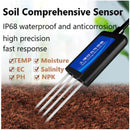 Sensor de Suelo InalámbricoSensor suelo inalámbrico 8 en 1 LoRa | Mide NPK, EC, PH de Alta Precisión 8 en 1 LoRa para Agricultura e Invernaderos, Mide NPK, EC, PH, Temperatura y Humedad