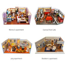 Kit miniatura departamento Mónica | Sujetalibros con luces para estantería
