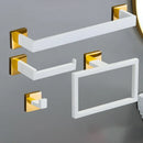 Juego de Accesorios de Baño Oro Blanco Acero Inoxidable 304