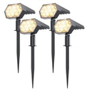 Luces solares 92 LED 2 en 1 | IP67 impermeable para jardín