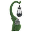 Estatua elefante solar LED | Resina para jardín | Luz cálida