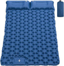 Colchoneta Inflable Doble para Camping con Almohada y Bomba