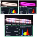 Tubo LED espectro completo 4000K/púrpura
