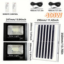 Luz LED solar 400W | 2 cabezales
