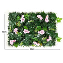 Planta Artificial de 60x40cm, paisaje de pared verde, decoración de jungla para jardín y hogar, plantas falsas, paneles de pared de plástico para césped, decoración de valla de jardín