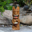 Tótem maya solar | Luz de jardín estilo Tiki Hawái