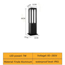 Lámpara LED cuadrada 7W | Aluminio impermeable para jardín