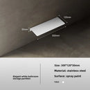 Estante de Baño Acero Inoxidable 304 Blanco Montaje en Pared