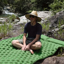 Colchoneta Inflable Doble para Camping con Almohada y Bomba