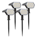Luces solares 92 LED 2 en 1 | IP67 impermeable para jardín