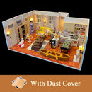 Kit miniatura departamento Mónica | Sujetalibros con luces para estantería
