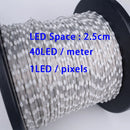 Luces LED WS2811/2812 5V RGBIC | 3PIN cable negro direccionable